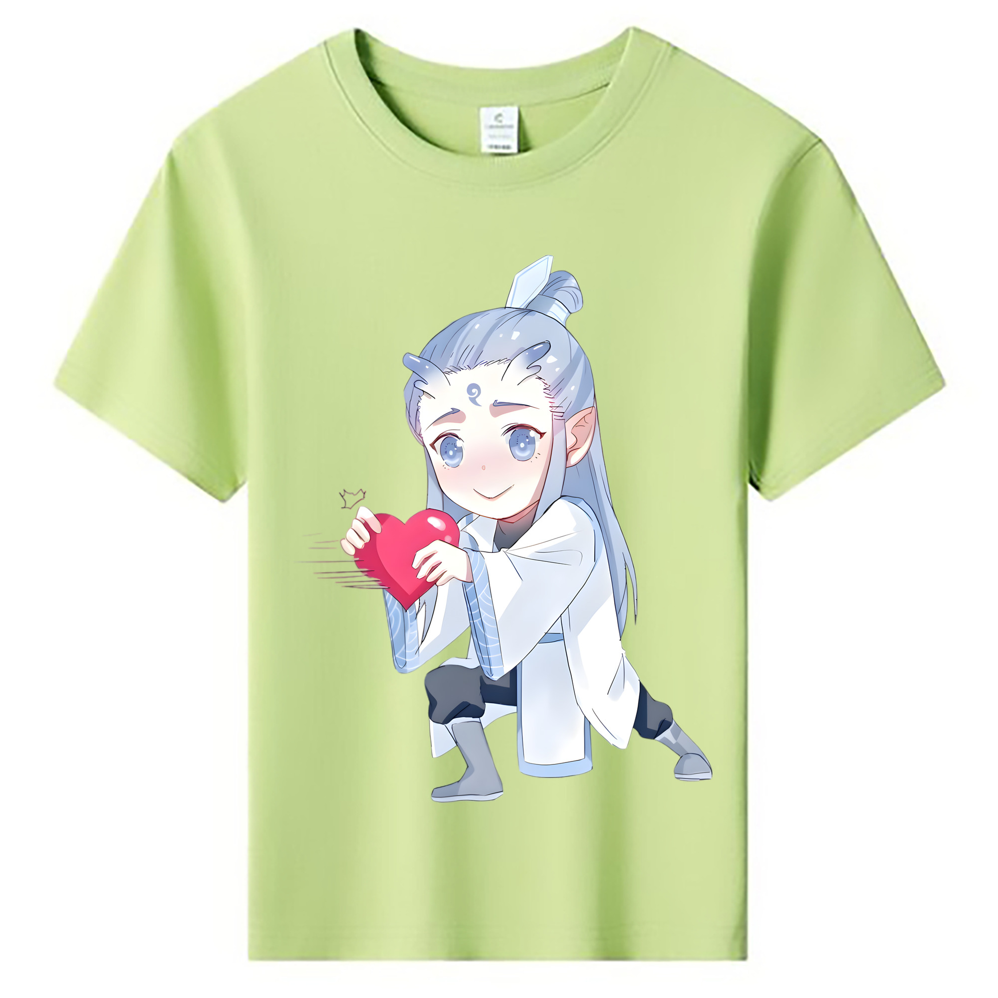 （画像用） Ne Zha 2 ナタ 魔童の大暴れ 綿100％キッズTシャツ（フロントプリント）